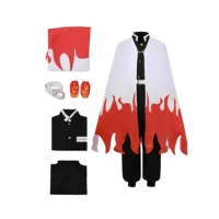 Костюм для косплея Demon Slayer Kimetsu no Yaiba Rengoku Kyoujurou Demon Slayer Team, униформа в японском стиле Inosuke Hashibira, костюм для косплея, мужской оптовая продажа