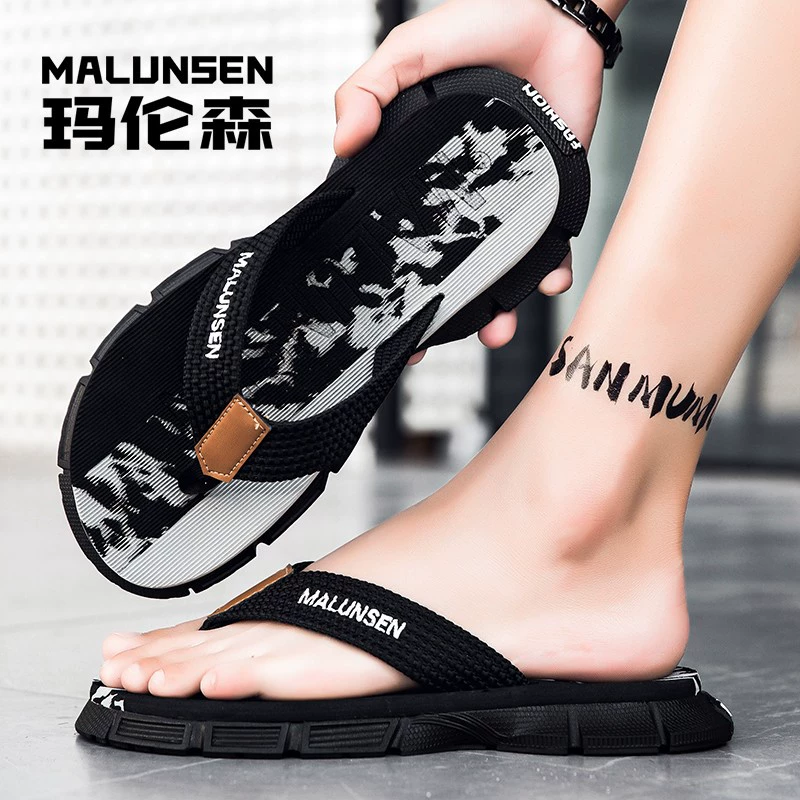 MALUNSEN/шлепанцы Marlenson шлепанцы Летние нескользящие ножки сандалии мужские туфли на улице