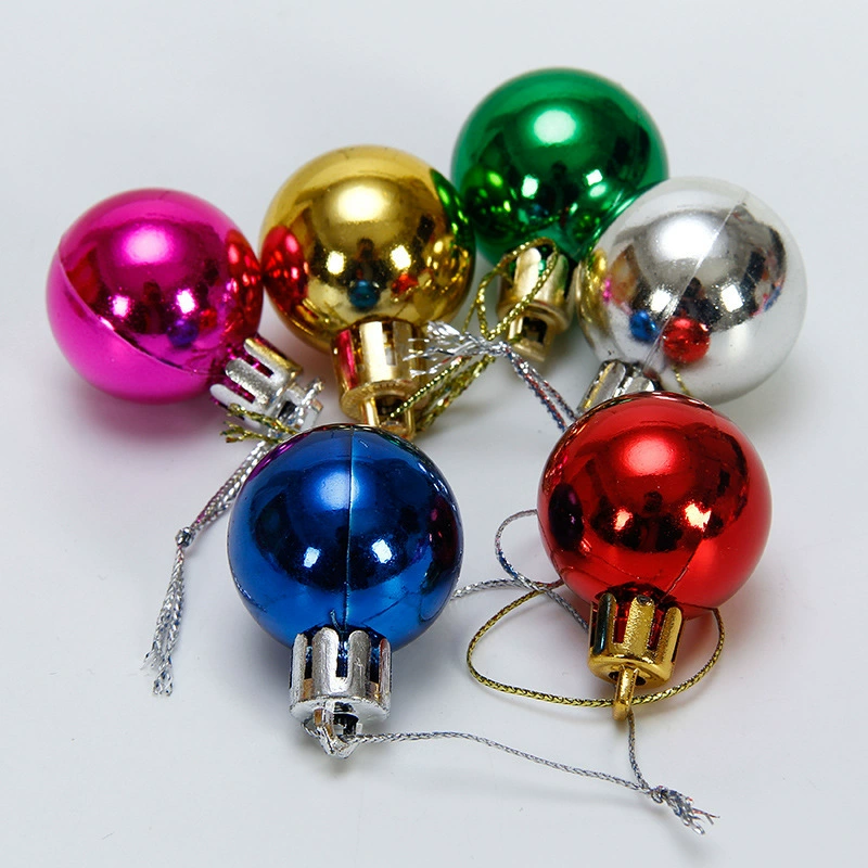 Рождественский шар оптом, 3 см, для украшения елки, подвесной, яркий матовый блестящий шар, Новый год, Рождество