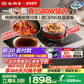 尚朋堂03A嵌入式双灶电磁炉电陶炉家用2026年新款纯铜大功率3500W