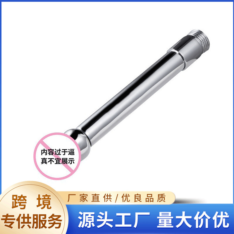 Metal glans anal irrigator enema back chamber cleaner adult expansion sex toys for men and women appliance wholesale