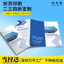 三折页画册宣传册定制产品说明书印刷设计logo图片订做彩页样品图