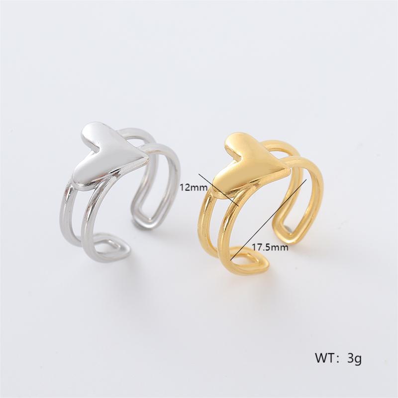 Glossy three dimensional fashionable small design one size ring