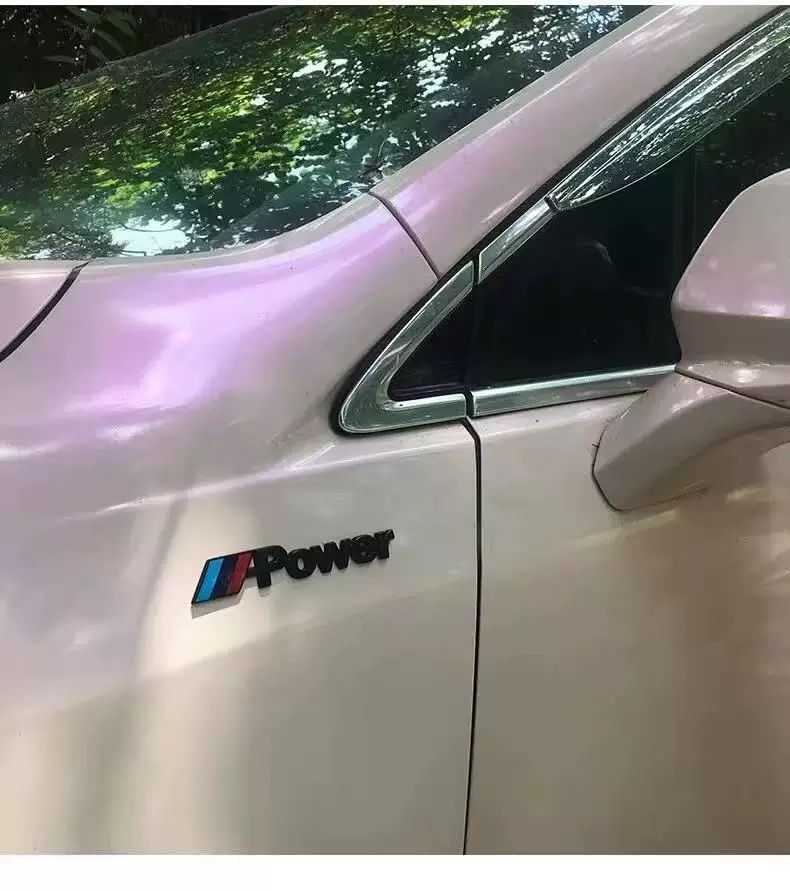 Special BMW emblem, Mpower rear badge, for 1 Series, 3 Series, 5 Series, 7 Series, X1, X2, X3, X4, X5, and X6 models; rear emblem sticker