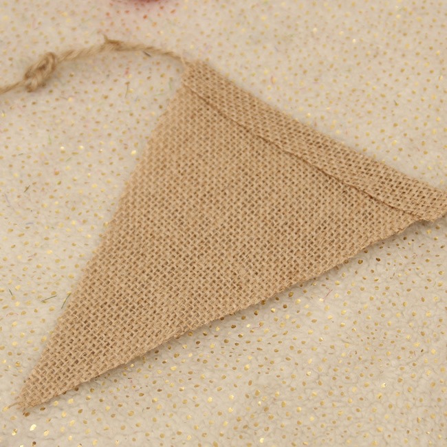 Triángulo de lino bandera tire de la bandera Fiesta de la boda de Navidad decoración de bricolaje europeo y americano de la boda bandera colorida 13 piezas de ventas directas de la fábrica