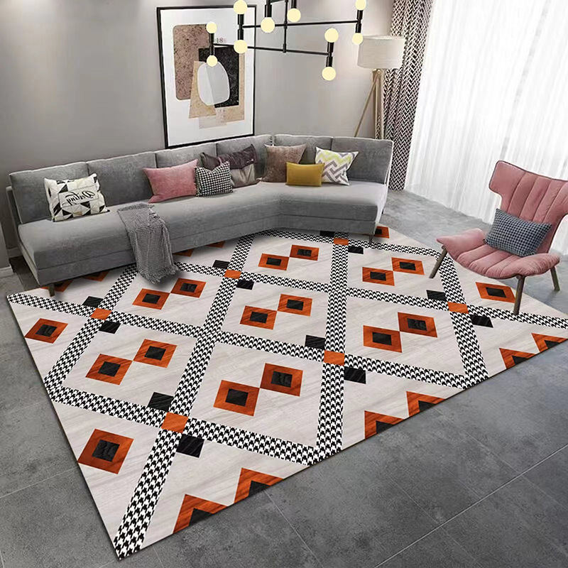 Comercio exterior transfronterizo en stock sala de estar alfombra de piso habitación llena de alfombra de área grande hogar mesa de café sofá Manta