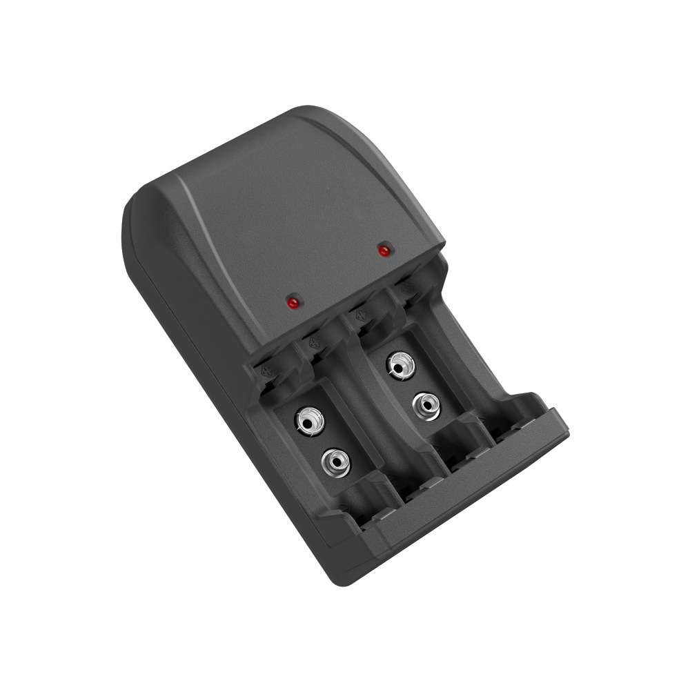 4槽镍氢充电器LED灯AA五号AAA七号9V电池5号7号充电器工厂批发