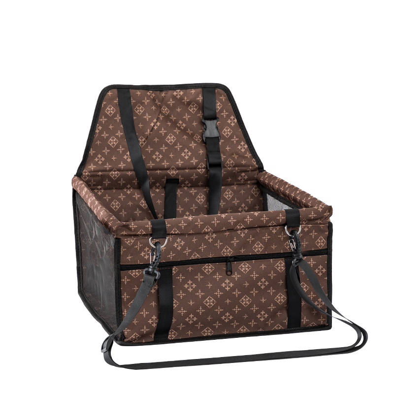 레트로 패턴을 다크 브라운 새로운 아마존 자동차 가방