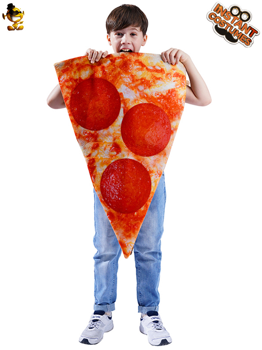 Parodia rebanadas pizza Halloween traje de los niños Cosplay partido ropa etapa traje rendimiento image 6