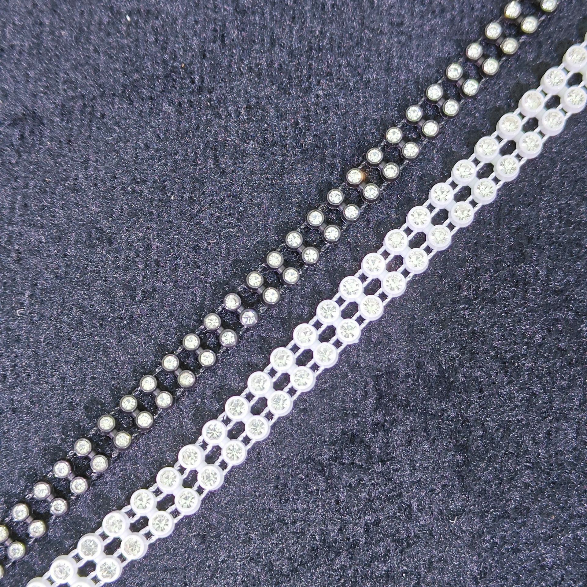 厂家批发8#12#双排线钻条钻A钻服装衣裤帽鞋包装饰配饰辅料配件