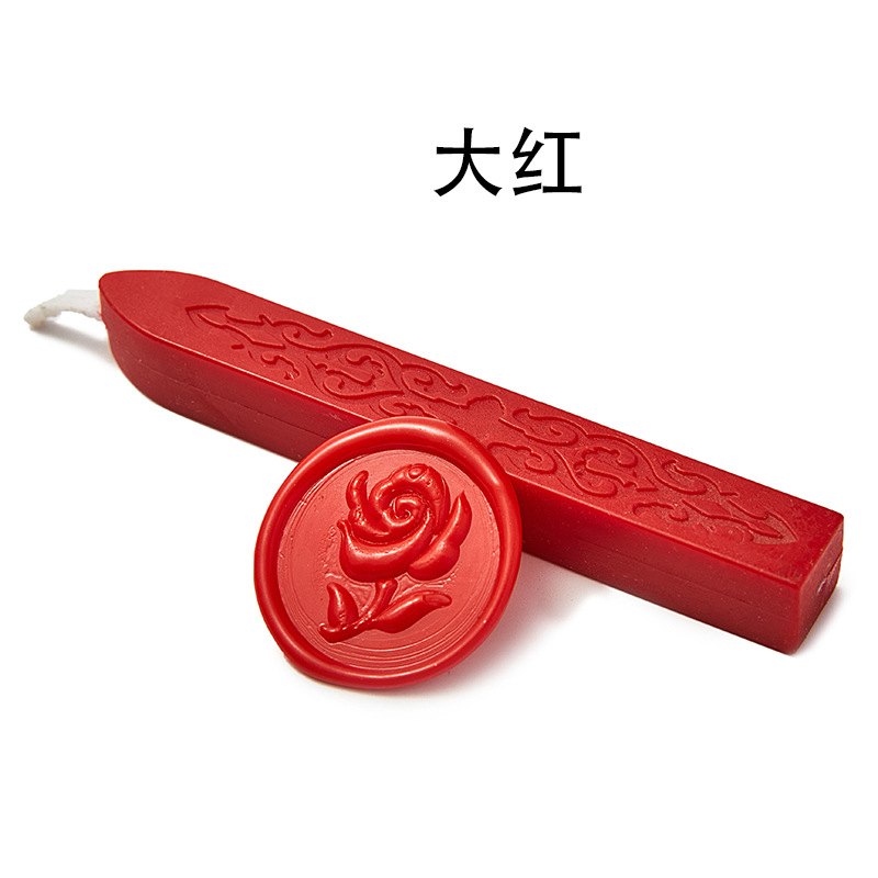 Tira de cera de sello de laca de fuego 42 cinta de plomo tira de cera de sellado sobre sello de regalo con núcleo patrón de flecha de laca de fuego cera de laca de fuego