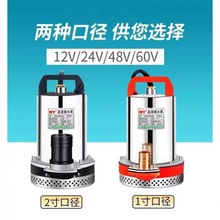 直流潜水泵12v24v48v60v抽水机家用泵浇菜农用电瓶电瓶车船用代货