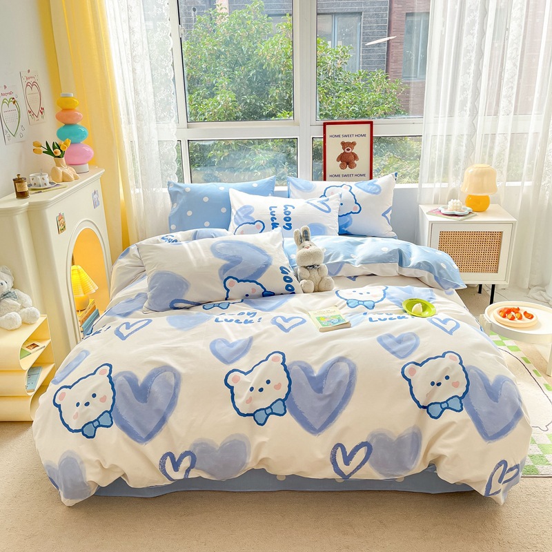 Lanxin Bear [순면 100%, 높은 색상 견뢰도, 섬세함, 사용할수록 더욱 편안하고 피부 친화력]