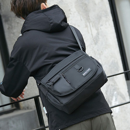 Crossbody bag men's Japanese trendy brand messenger bag casual canvas bag shoulder bag student large capacity crossbody backpack