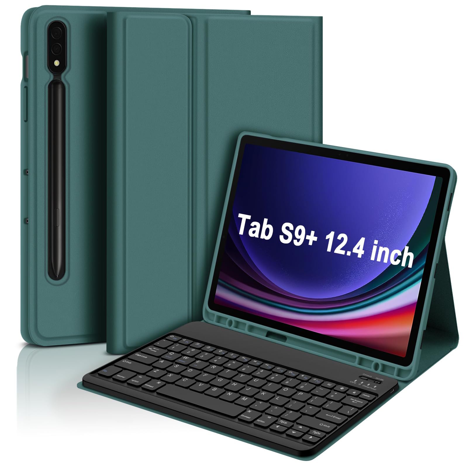 S9plus teclado bluetooth para samsung S7 + cubierta protectora del teclado bluetooth S8plus12.4 cubierta protectora del teclado