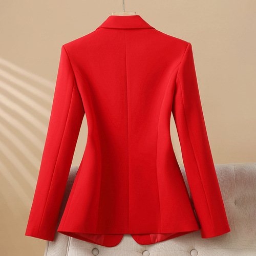 New Style Busalong Women's Long-Sleeve Professional Small Suit Formal Women's Coat Workwear 8885