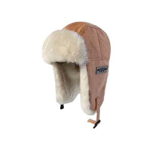 Lei Feng Hat Women's Autumn and Winter Korean Fashion Versatile Imitation Rabbit Fur Thickened Warm Ear Protection Hat Men's Ski Flying Hat