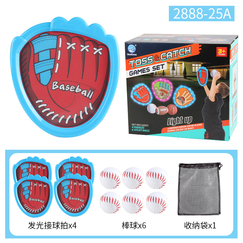 2888 - 25A / 4 luces azul objetivo de mano (6 bolas de béisbol) 782G