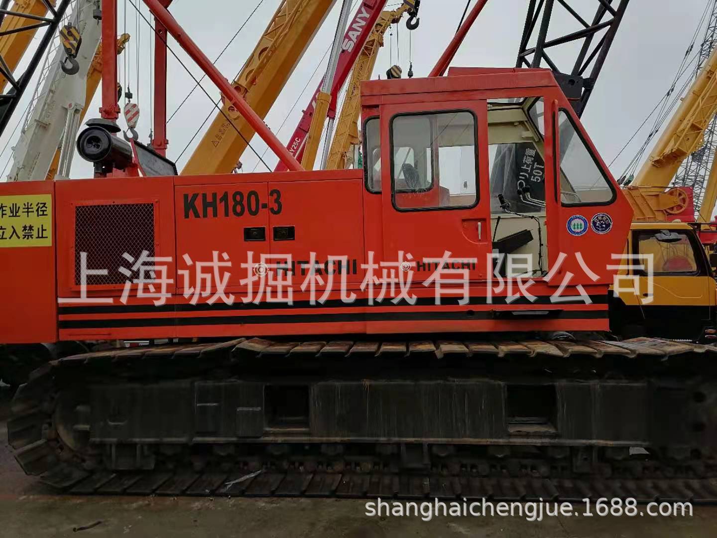 二手日立Hitachi KH180-3 履带吊  日立180-2履带吊