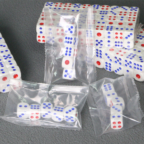 Color dice sieve white colored plastic point dice KTV bar drinking dice 100 large dice