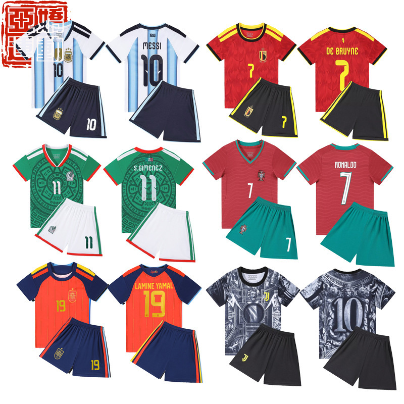 26-27 Primary School Student Football Uniforms C Ronaldo Number 7 Neymar Number 10 Jersey Kidsren's Jersey Set Soccer Jersey 26-27 Primary School Student Football Uniforms C Ronaldo Number 7 Neymar Number 10 Jersey Kidsren's Jersey Set Soccer Jersey
