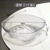 Spiral pattern fruit plate (transparent-24cm)