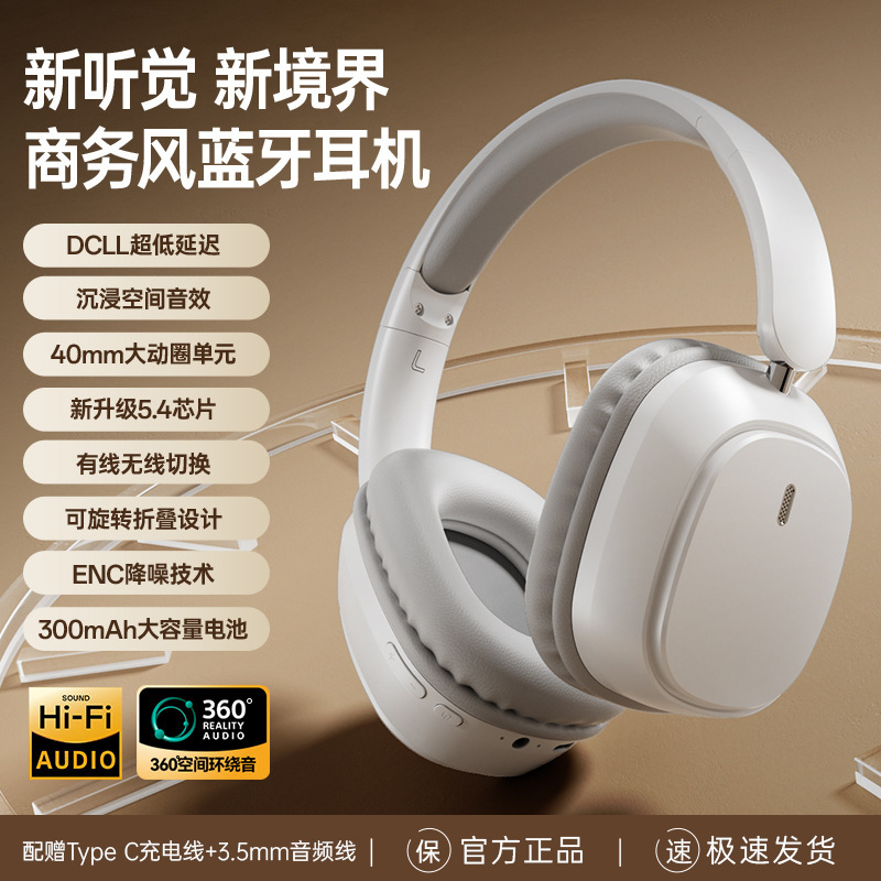 Cross-Border New Popular Model of Over-The-Ear Bluetooth Headphones with Good Sound Quality, Long Battery Life, Noise Reduction, Wireless Sports Gaming Headset Factory Cross-Border New Popular Model of Over-The-Ear Bluetooth Headphones with Good Sound Quality, Long Battery Life, Noise Reduction, Wireless Sports Gaming Headset Factory