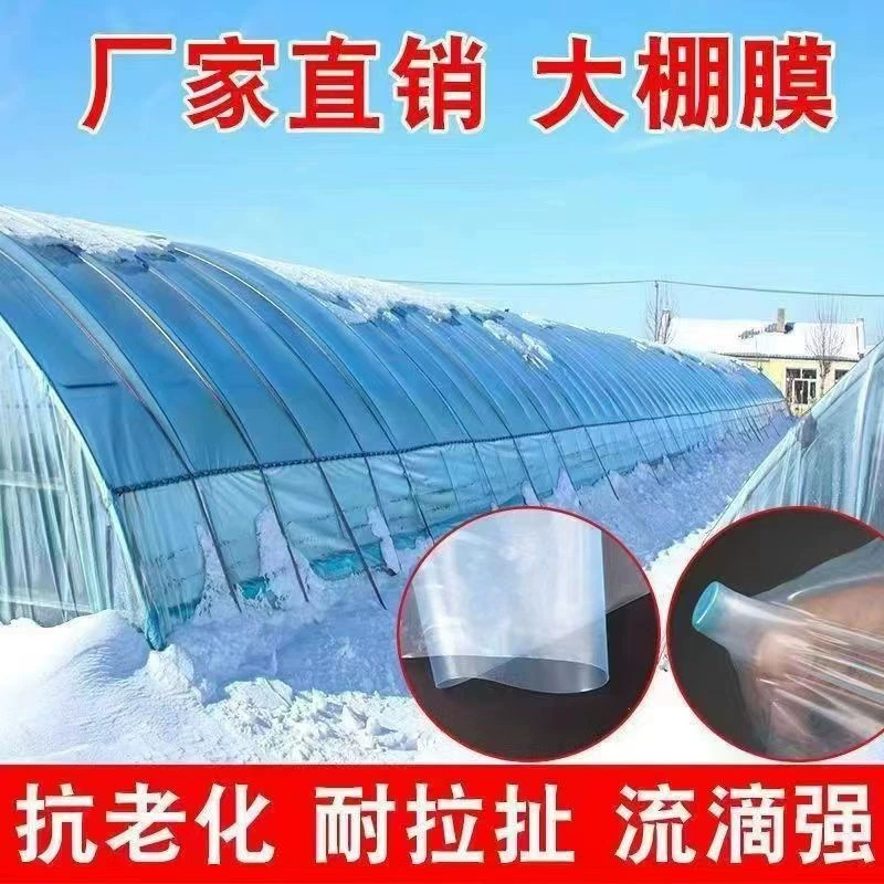 Полиэтиленовая пленка для теплиц, Антивозрастная Нескользящая пленка, прозрачная пленка, пятислойная Соэкструзия, защита от запотевания, утолщение попленки
