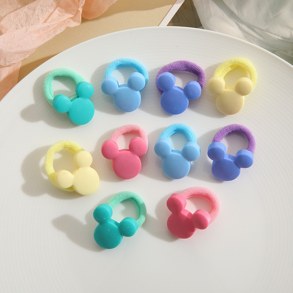 La alta elasticidad de los niños no duele la banda de goma de la cuerda del pelo del bebé de la banda linda del pelo del pulgar de la niña