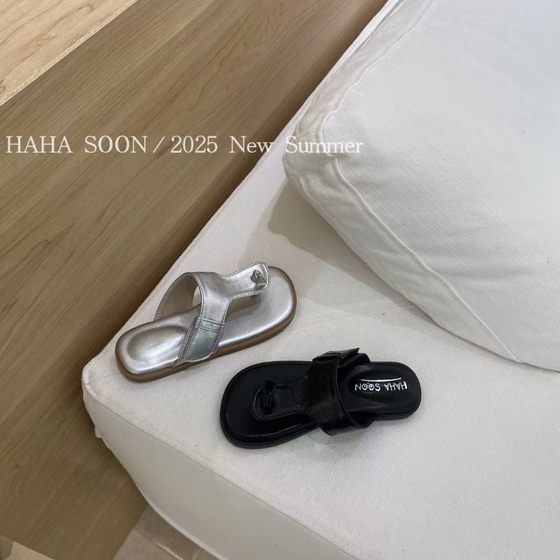 Summer New Men's and Women's Student Flip Flops Casual Fashion Clip Foot Outer Wear All-match Thick-soled Non-slip Seaside Beach Shoes