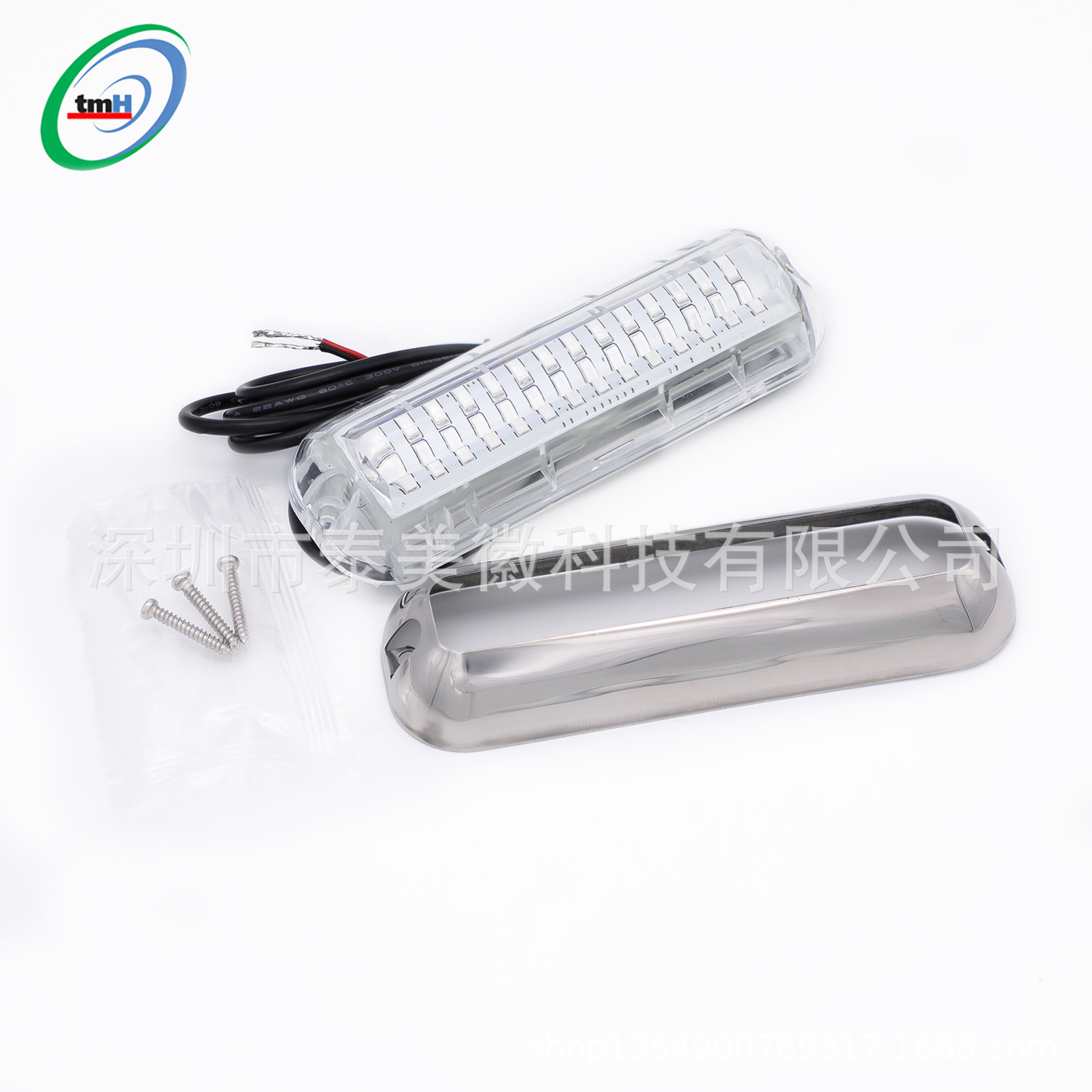 42LED luz subacuática 10-30v luz blanca luz azul luz amarilla impermeable del acero inoxidable del barco del yate 42LED