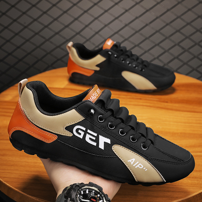 Summer casual black sports sneakers