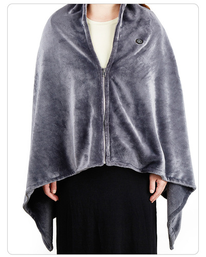 Electric heated outer shawl blanket, cold-proof warm blanket, coral velvet warm body shawl, cape, usb charging heating blanket