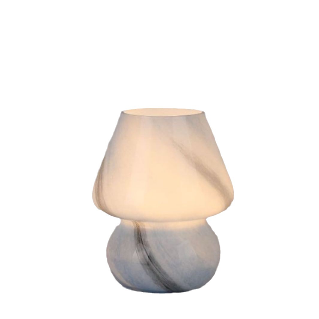 Hongo decoración lámpara de escritorio dormitorio cabecera lámpara de atmósfera lámpara de habitación modelo de vivienda luz nocturna luz LED creativa viento