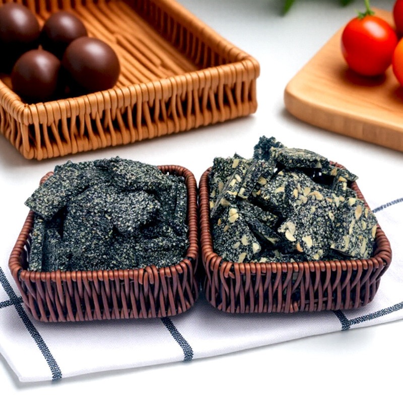 纯黑芝麻片软糕花生芝麻糖薄饼脆老式酥糖特产糕点营养小零食