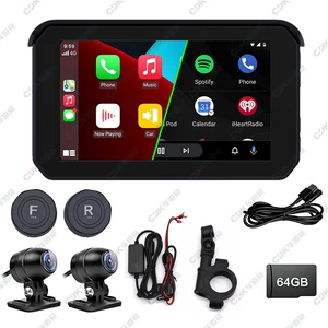 Wow in Stock 5inch Motorcycle Driving Recorder Gps Navigator Front 2K Rear 1080P Dual Recording Tire Pressure Optional