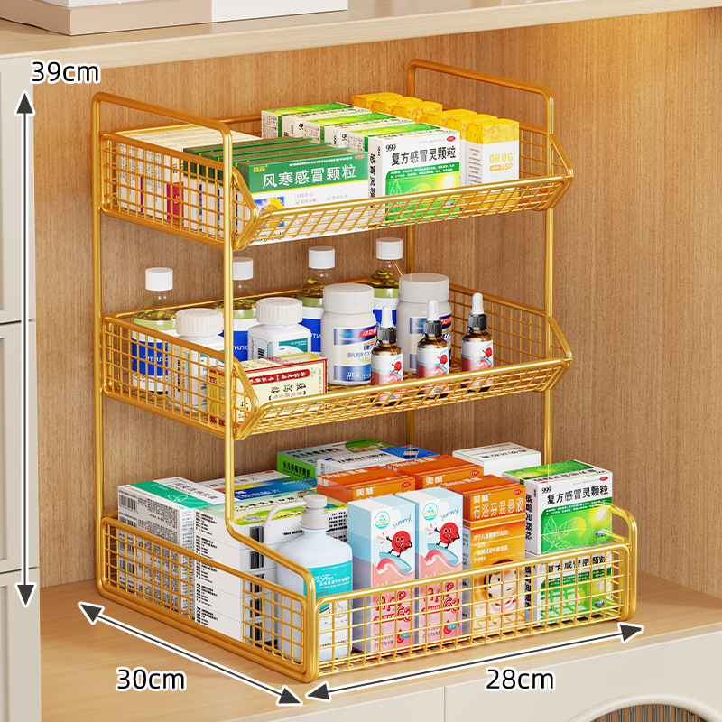 Caja Botiquín de Medicamentos de Hierro, Multiuso, para Medicamentos en el Hogar