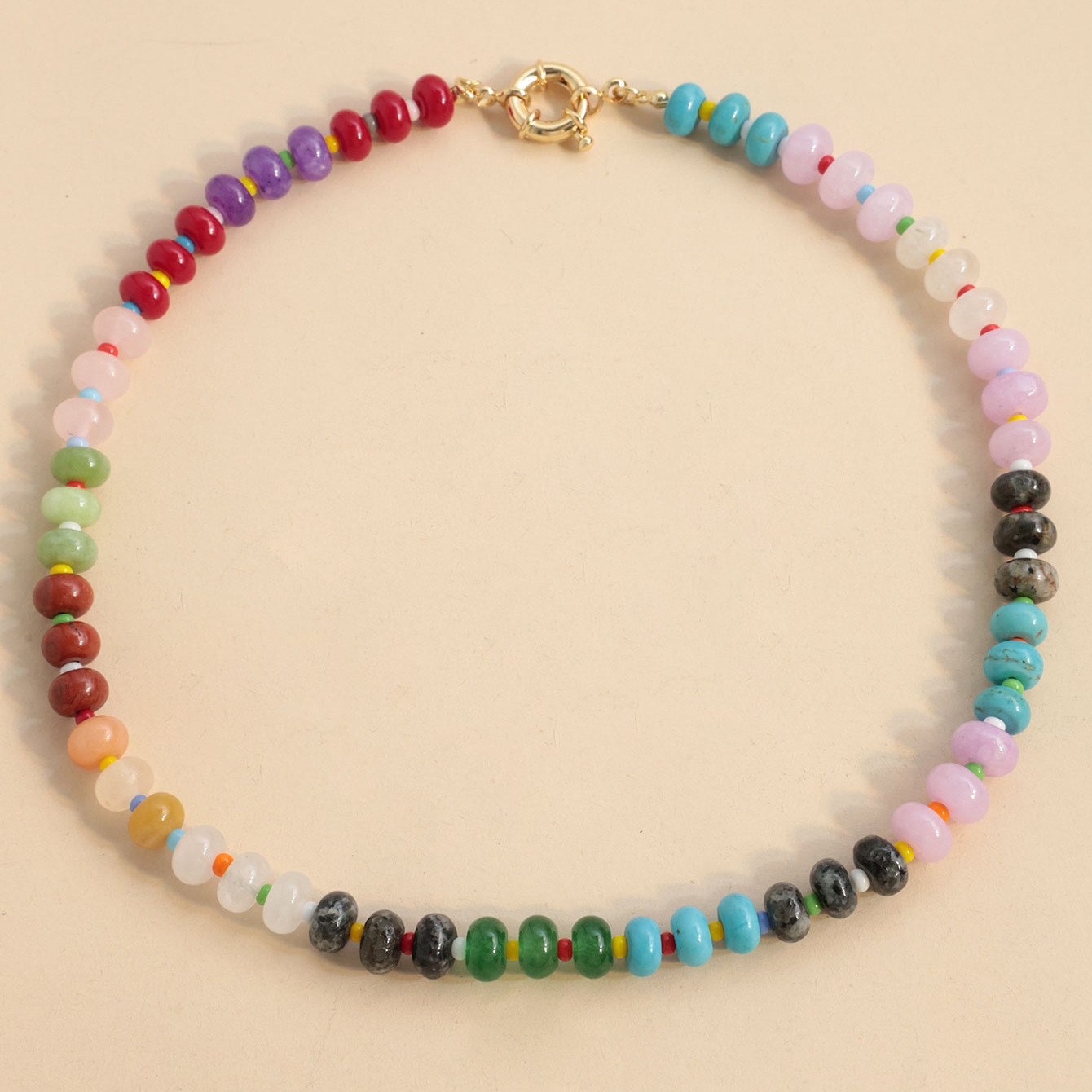 20g Weight Natural Stone, Agate Inlay Material Bracelets, Necklace Classification Casual Occasion Alloy, Agate Material Color Block, Candy Pattern Unisex Gender Vacation Style Color Block Candy Bracelets Necklace Alloy Agate Natural Stone Agate Unisex Vacation Bracelets Necklace 8