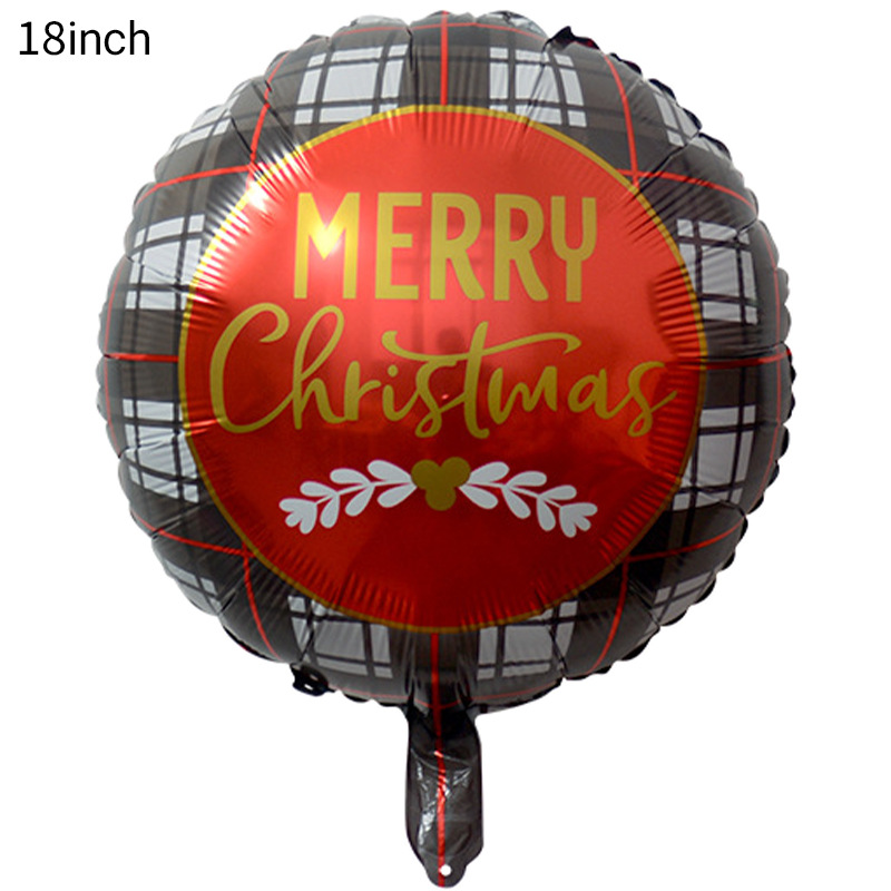 18 pulgadas película de aluminio bola bola globo de Navidad dibujos animados tema de hielo y nieve fiesta noche de Navidad papel de aluminio globo decoración