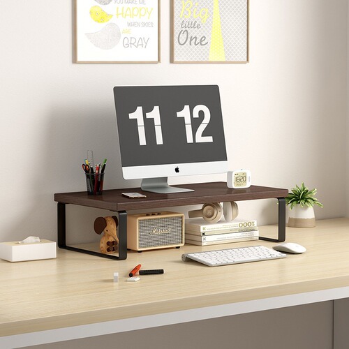 Monitor stand, elevate base, raise stand, heighten shelf, desk computer riser, office desktop storage, display rack