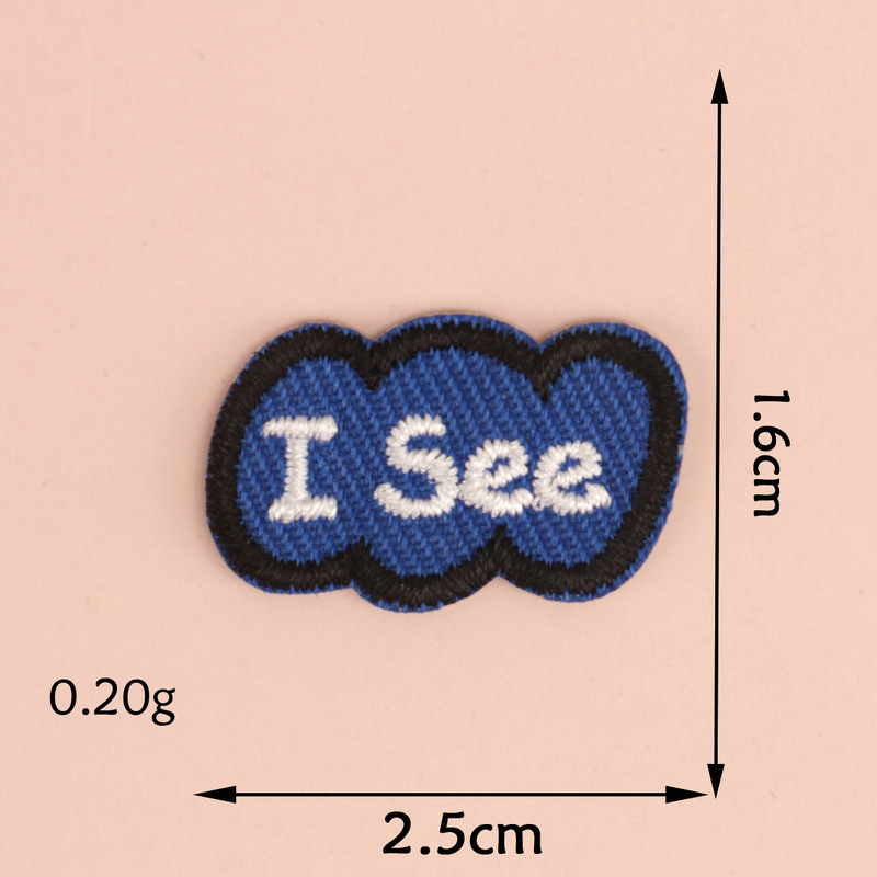 漫画ホットメルト粘着刺繍英語愛刺繍布ステッカー靴と帽子 diy 装飾漫画アニメーションアップリケ|undefined