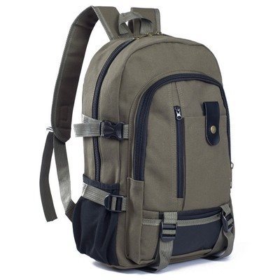 [Canvas resistente al desgaste] mochila de gran capacidad mochila de viaje de moda mochila universitaria para hombres y mujeres