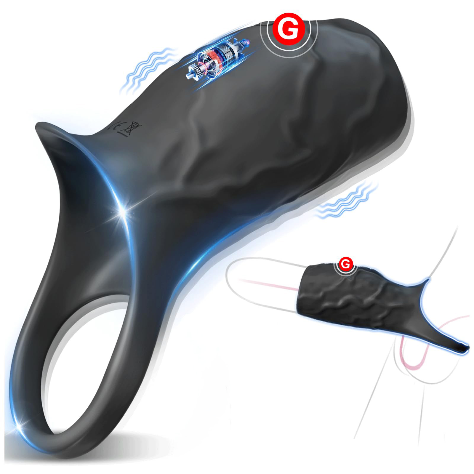 늑대 전사 쇼크 링 블랙