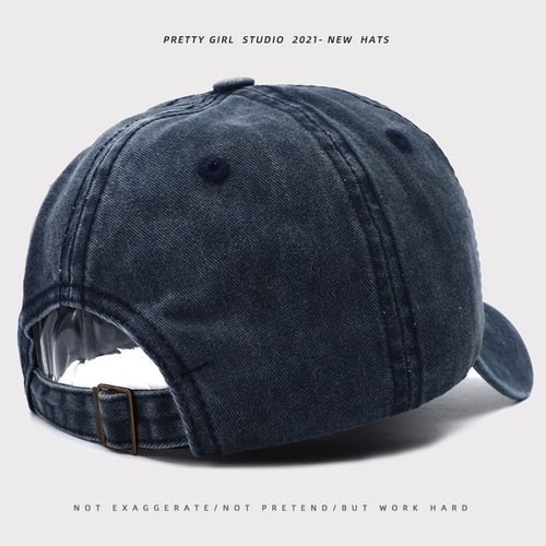 Yiwu Cross-border hats for men summer fashion trend duckbill hats for men retro washed sunscreen soft brim baseball hats for women