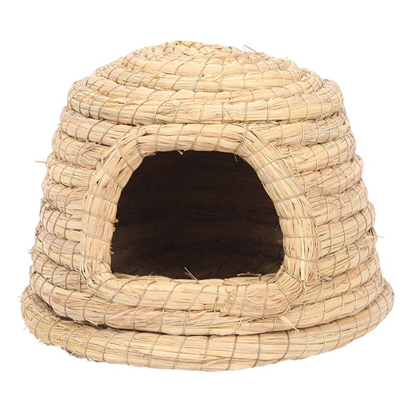 Ручной работы замок травяной дом кроличье гнездо морская свинка Шиншилла теплая зимняя трава дом голубь Птичье гнездо зоотовары