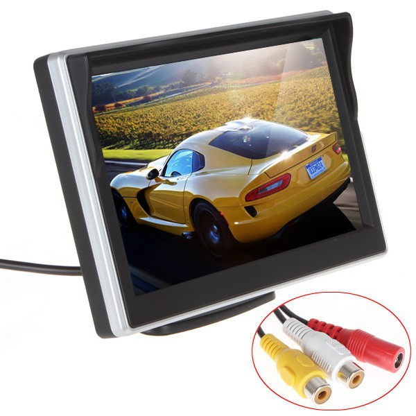 Factory Direct Sales 5inch Hd Reversing Image Av Two-Way Input Lcd Display for Tricycles and Engineering Vehicles
