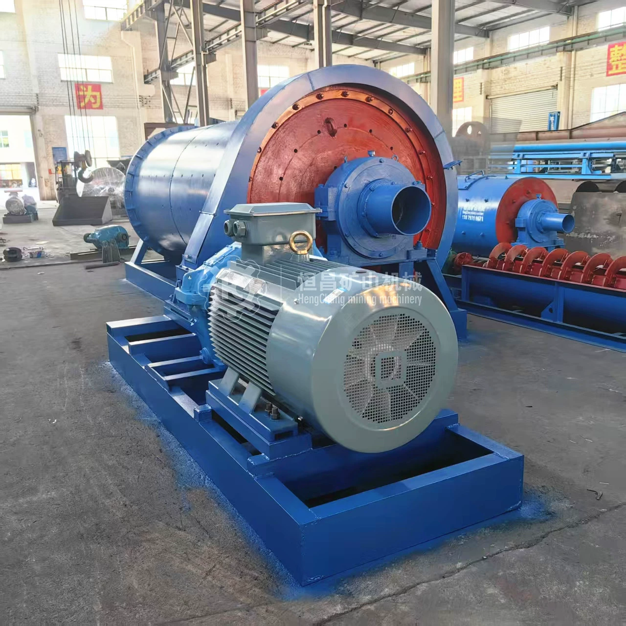 Коррозионностойкая шаровая мельница переливного типа Jiangxi Hengchang, оборудование для сухого помола вольфрамовой оловянной руды, резиновая подкладка