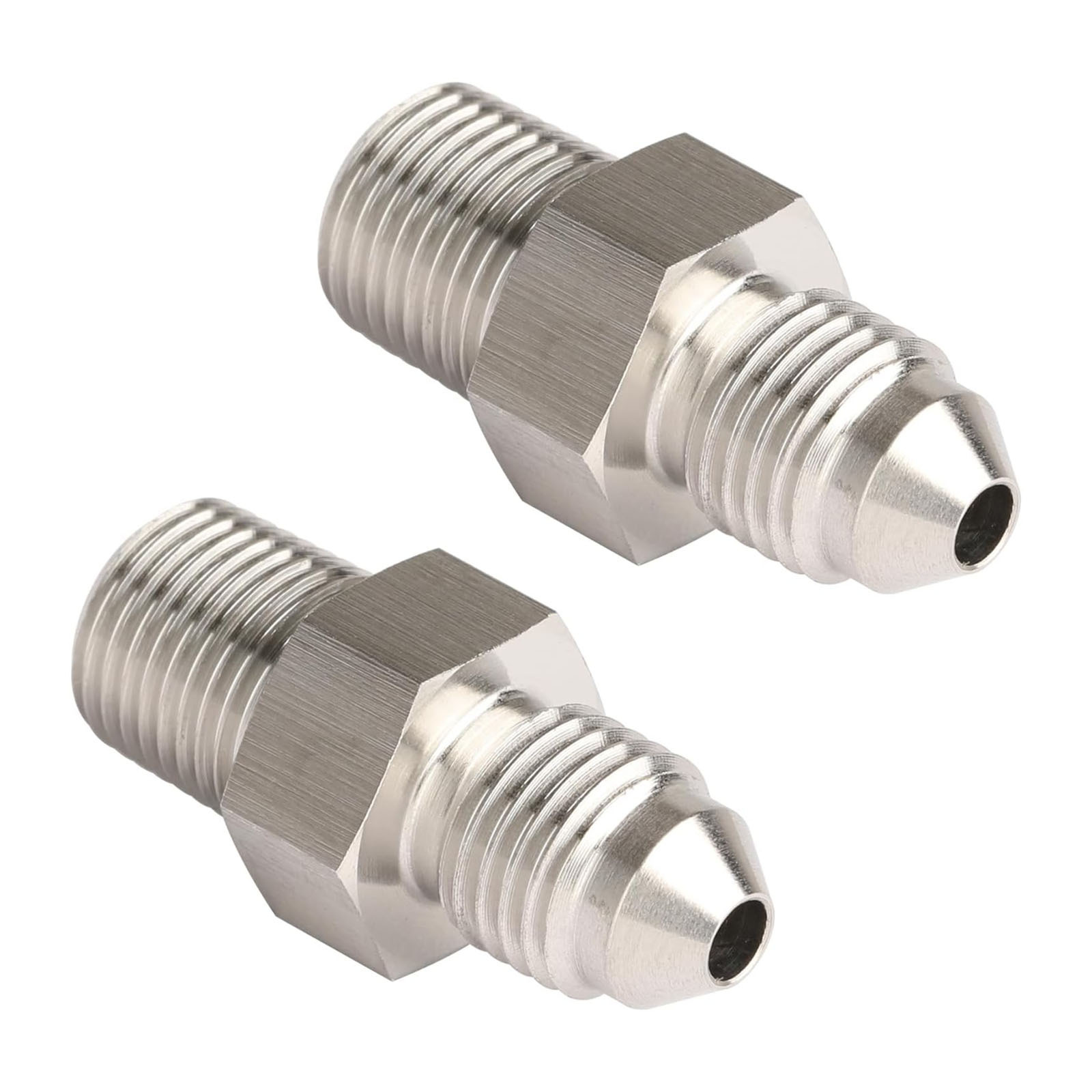 AN3-AN16 Automotive and Motorcycle Modification Parts Fuel Brake Pipe Connector Stainless Steel Straight Oil Pipe Threaded Adapter
