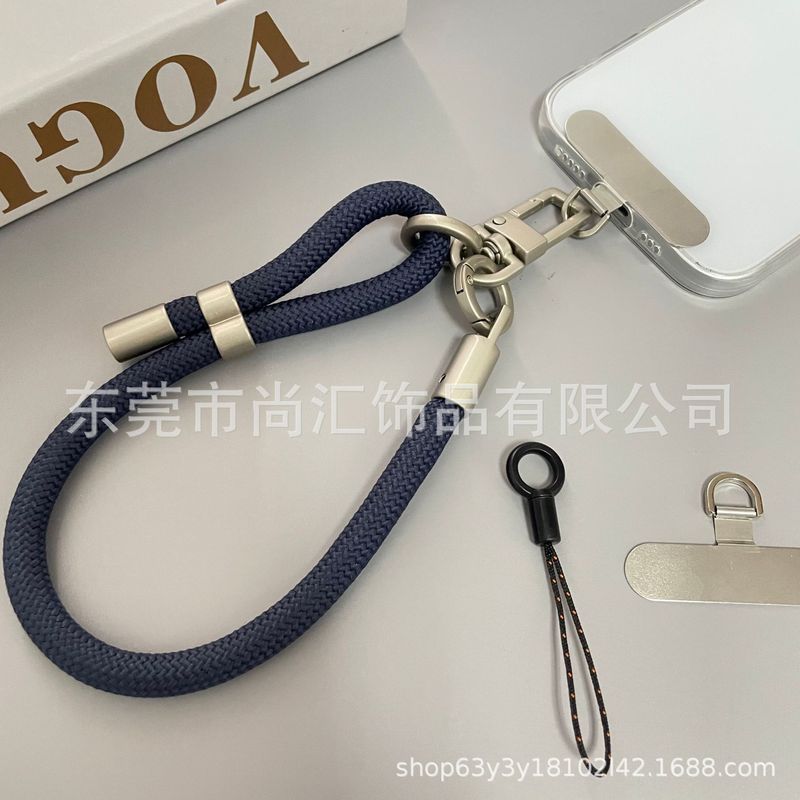 原创短款8mm高端高颜值户外手机挂绳防摔防丢可调节山系背贴挂绳|undefined