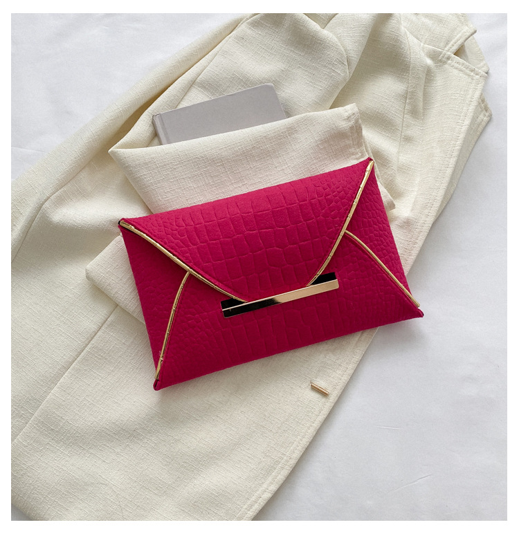 Foreign trade trend new envelope bag 2023 spring contrast color personalized clutch bag fashion simple foreign style women's bag_voghion.com